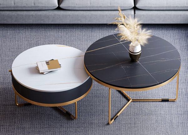 ขาย ชุดโต๊ะกลางห้องรับแขกหินอ่อน Marble Coffee Table Set VIII