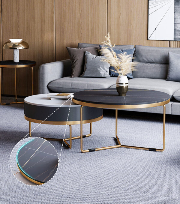 ขาย ชุดโต๊ะกลางห้องรับแขกหินอ่อน Marble Coffee Table Set VIII