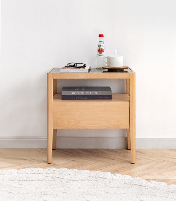 ขาย โต๊ะข้างไม้สไตล์มินิมอล Solid Wooden Side Table V