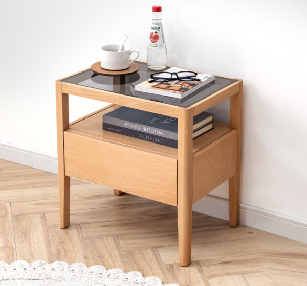 ขาย โต๊ะข้างไม้สไตล์มินิมอล Solid Wooden Side Table V