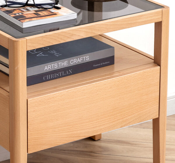 ขาย โต๊ะข้างไม้สไตล์มินิมอล Solid Wooden Side Table V