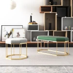 ขาย เก้าอี้ม้านั่งผ้ากำมะหยี่ Polygon Velvet Bench & Stool