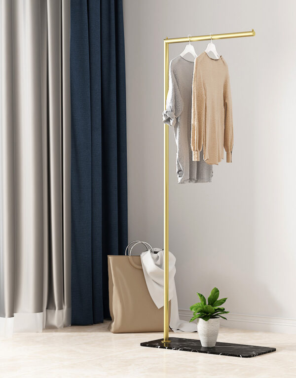 ขาย ราวแขวนผ้าเสื้อผ้า ฐานหินอ่อน Marble L Clothes Shelf