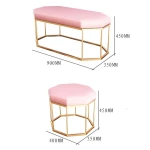 ขาย เก้าอี้ม้านั่งผ้ากำมะหยี่ Polygon Velvet Bench & Stool