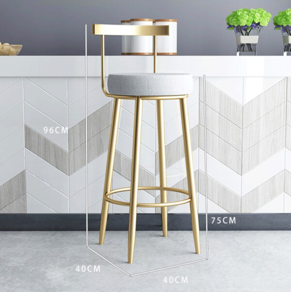 ขาย เก้าอี้แต่งบ้านสำหรับเค้าเตอร์บาร์ Golden Bar Chair II