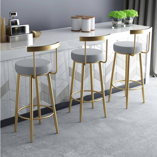ขาย เก้าอี้แต่งบ้านสำหรับเค้าเตอร์บาร์ Golden Bar Chair II