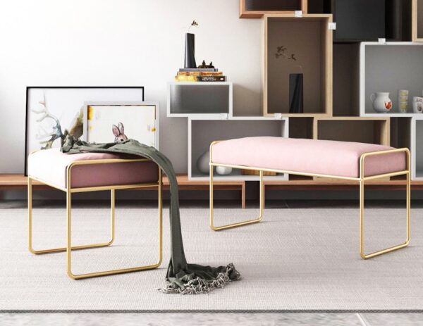 ขาย เก้าอี้ม้านั่งผ้ากำมะหยี่ Home Decor Bench and Stool