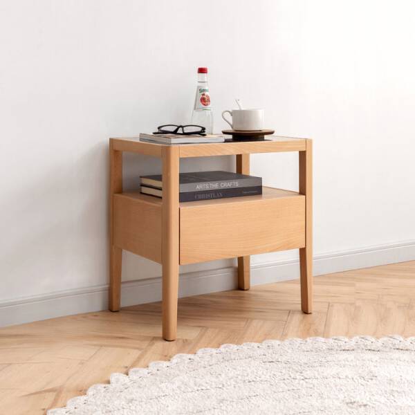ขาย โต๊ะข้างไม้สไตล์มินิมอล Solid Wooden Side Table V