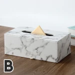 ขาย กล่องทิชชู่ลายหินอ่อน Marble Tissue Box