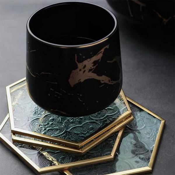 ขาย แผ่นรองแก้ว Hexagon Coaster