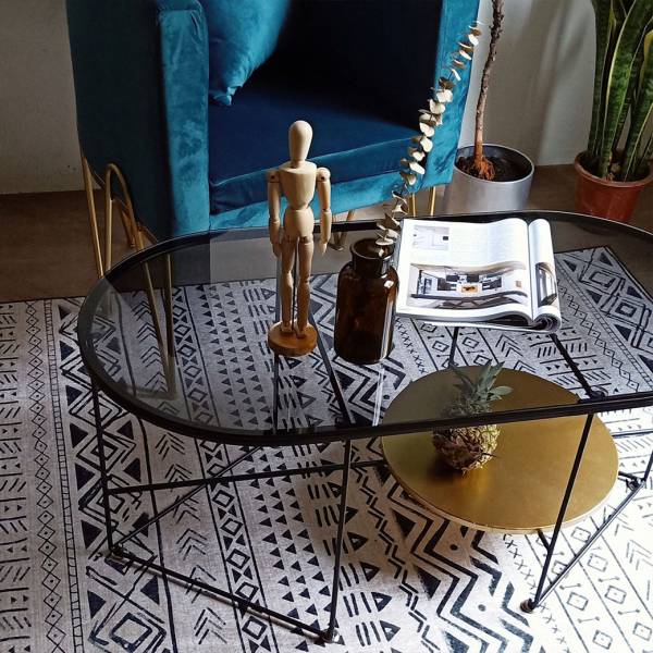 ขาย โต๊ะกลางห้องรับแขก Designed Tempered Glass Coffee Table