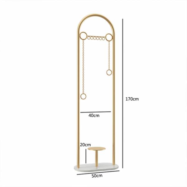 ขาย ราวแขวนผ้าเสื้อผ้า ฐานหินอ่อน Marble Clothes Shelf III