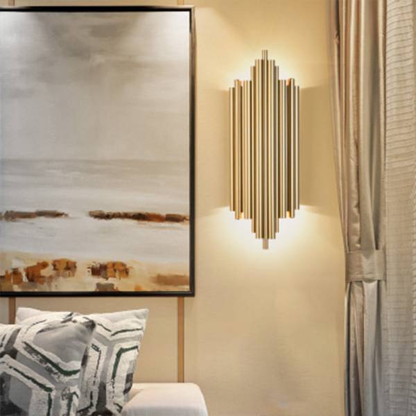 โคมไฟตกแต่งติดผนัง – Golden Bedhead Wall Decor Lamp