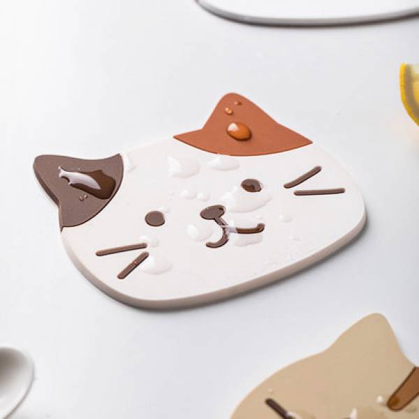 ขาย แผ่นรองแก้วลายแมว Cat Lover Coaster