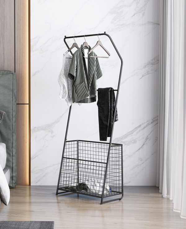 ขาย ราวแขวนผ้าอเนกประสงค์ Clothes Shelf with Basket