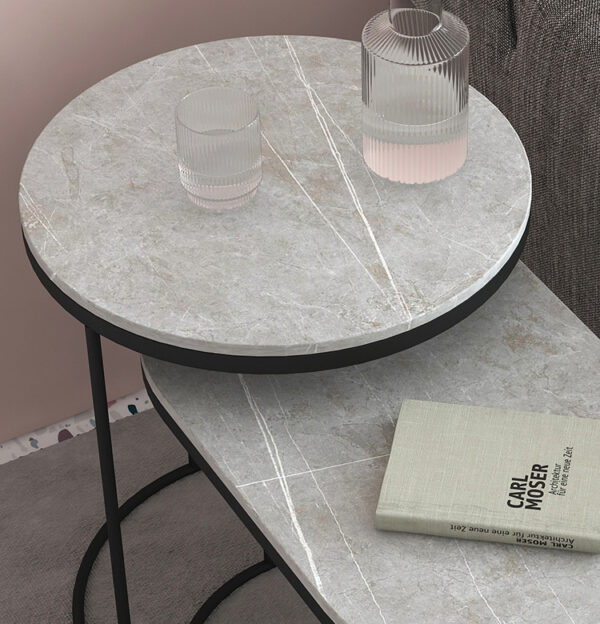 ขาย ชุดโต๊ะข้าง Mixed Marble Side Table Set