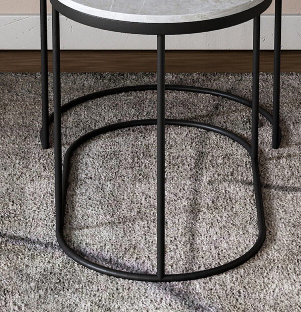 ขาย ชุดโต๊ะข้าง Mixed Marble Side Table Set