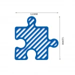 ขาย แผ่นรองแก้วลายจิ๊กซอว์ Jigsaw Silicone Coaster