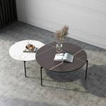 ขาย ชุดโต๊ะกลางห้องรับแขกท็อปหินอ่อน Marble Designed Coffee Table Set