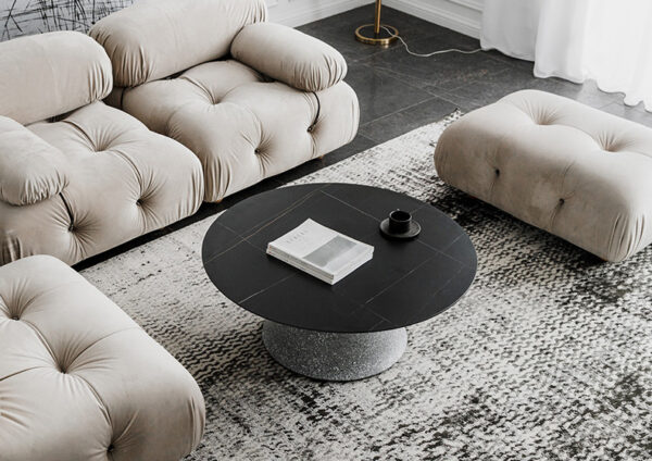 ขาย โต๊ะกลางท็อปหินอ่อน Designed Circle Coffee Table