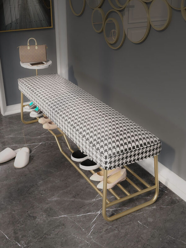 ขาย ม้านั่งตกแต่งบ้าน Houndstooth Decorative Bench