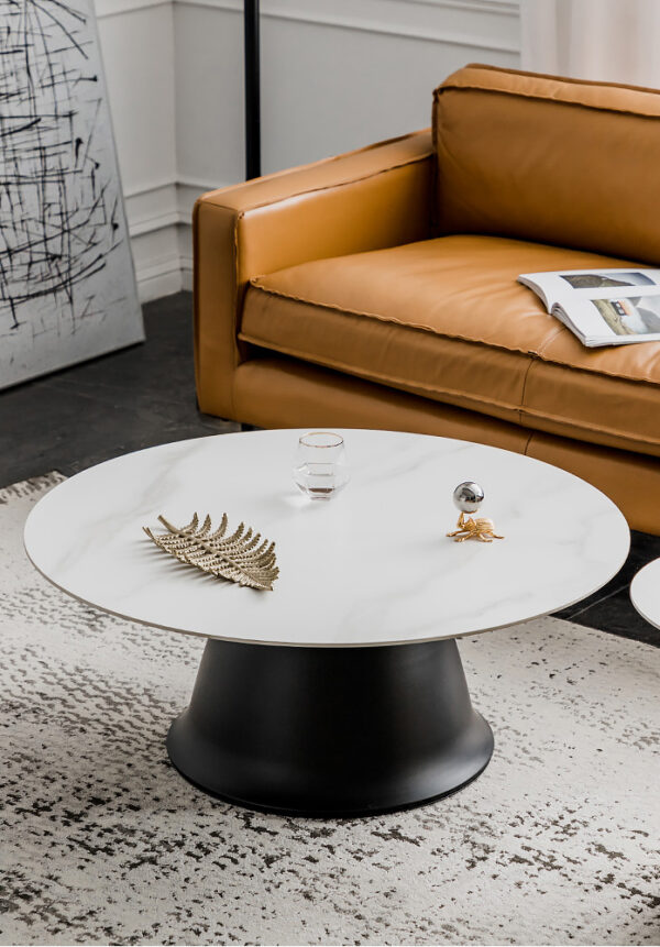 ขาย โต๊ะกลางท็อปหินอ่อน Designed Circle Coffee Table