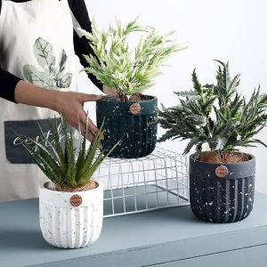 ขาย กระถางต้นไม้สำหรับตกแต่งบ้าน Terrazzo Flower Pot III