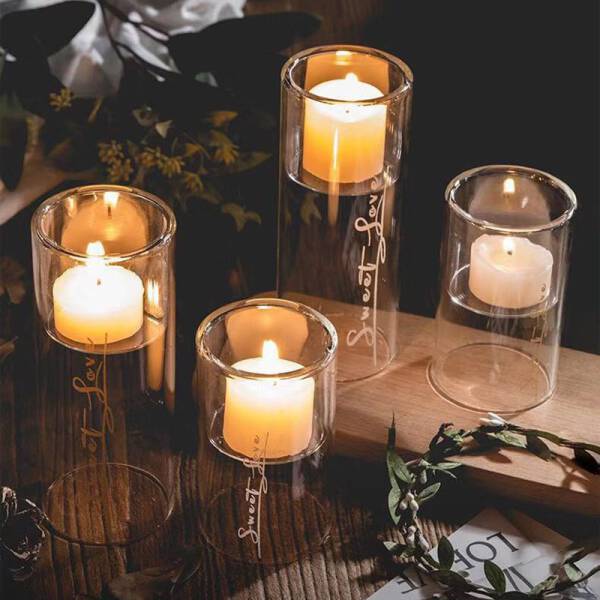 ขาย เชิงเทียนแก้วกันลม Glass Candle Holder