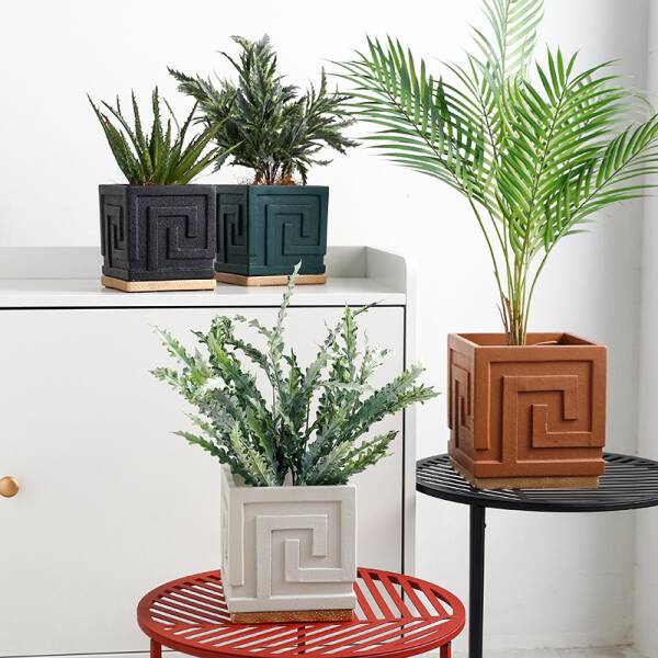 ขาย กระถางต้นไม้สำหรับตกแต่งบ้าน Nordic Cement Flower Pot