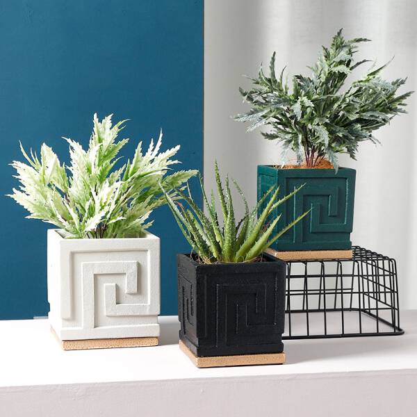 ขาย กระถางต้นไม้สำหรับตกแต่งบ้าน Nordic Cement Flower Pot