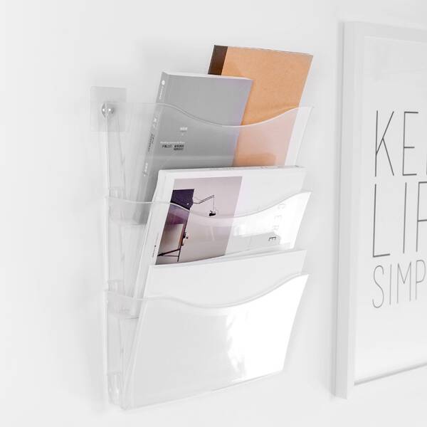 ขาย ชั้นวางหนังสือติดผนัง Acrylic Magazine Shelf