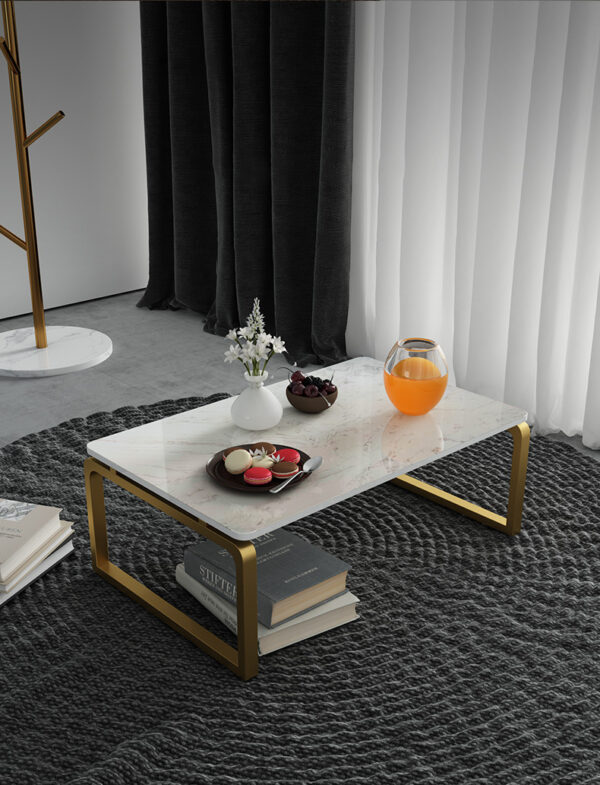 ขาย โต๊ะกลางตกแต่งบ้าน Rectangle Marble Coffee Table III