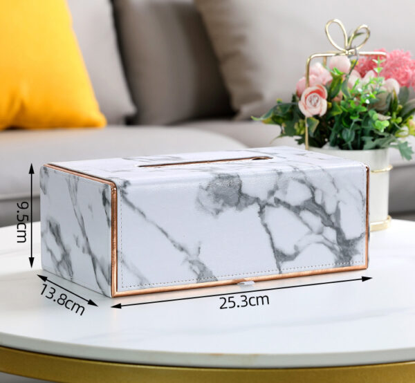 ขาย กล่องทิชชู่ลายหินอ่อน Marble Tissue Box V