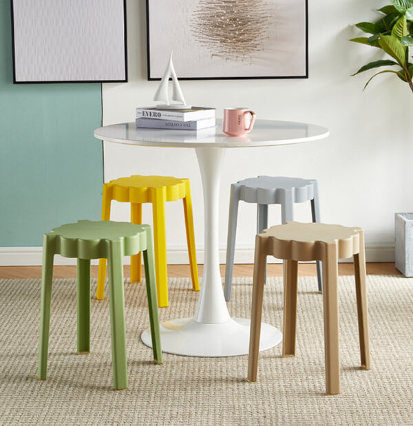 ขาย เก้าอี้พลาสติกตกแต่งบ้าน Pastel Plastic Stool