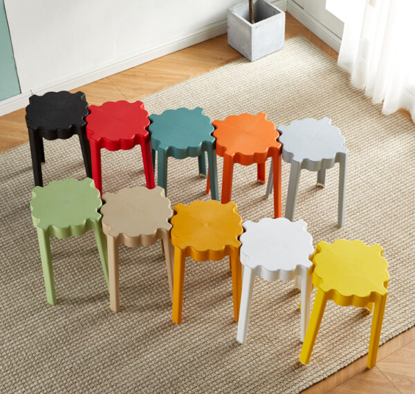 ขาย เก้าอี้พลาสติกตกแต่งบ้าน Pastel Plastic Stool