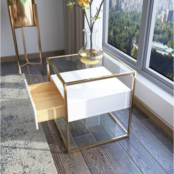 ขาย โต๊ะข้างเตียง Side Table With Cabinet IV