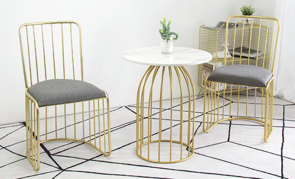 ขาย โต๊ะข้างโซฟาท็อปหินอ่อน Round Side Table IV