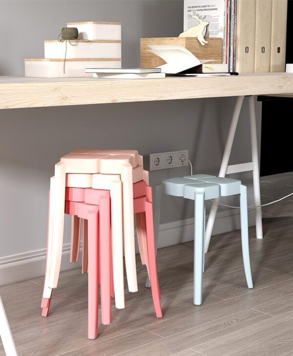ขาย เก้าอี้พลาสติกตกแต่งบ้าน Pastel Stool IX