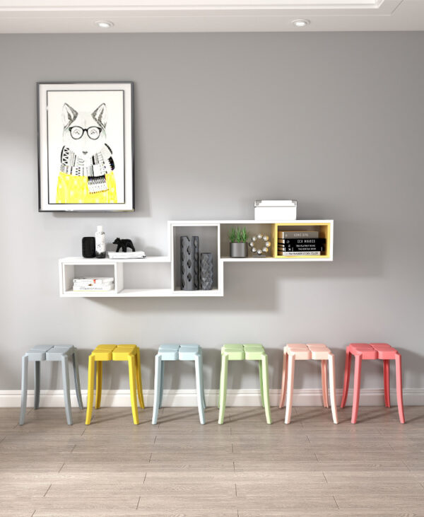 ขาย เก้าอี้พลาสติกตกแต่งบ้าน Pastel Stool IX