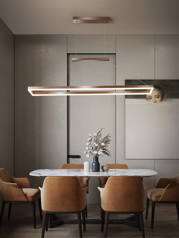 ขาย โคมไฟแต่งบ้านติดเพดาน Rectangle Dining Table Ceiling Lamp