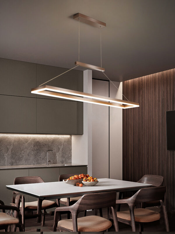 ขาย โคมไฟแต่งบ้านติดเพดาน Rectangle Dining Table Ceiling Lamp