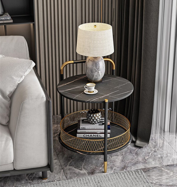 ขาย โต๊ะข้างท็อปหินอ่อน Luxury Marble Side Table