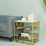 ขาย โต๊ะข้างอเนกประสงค์ 3 Layers Marble Side Table