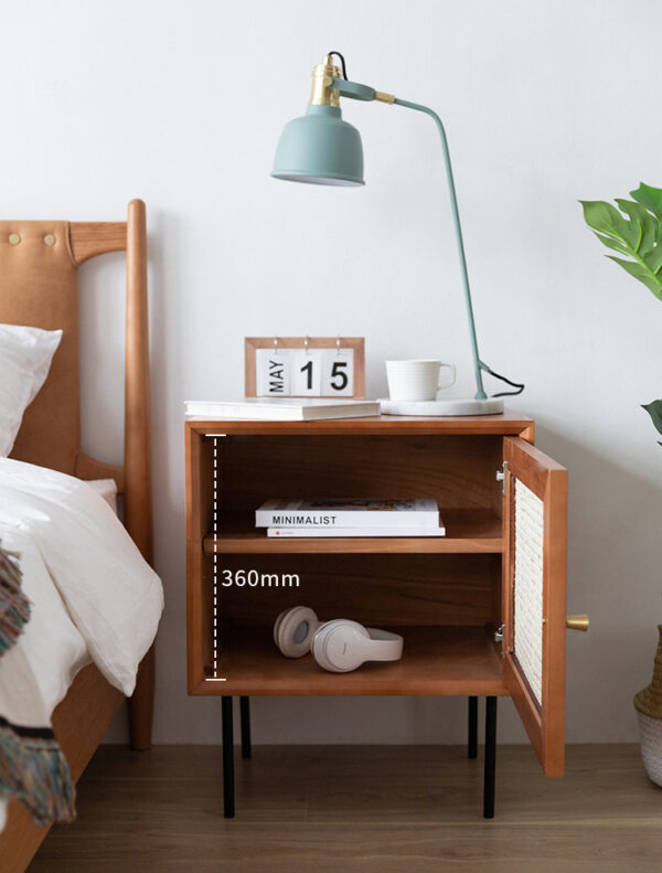 ขาย โต๊ะข้างเตียงไม้จักรสาน Rattan Side Table VII