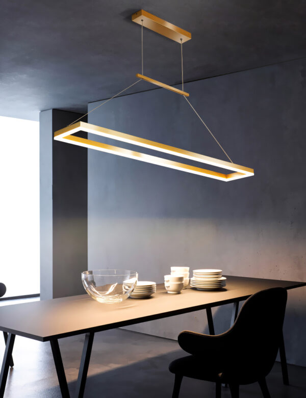 ขาย โคมไฟแต่งบ้านติดเพดาน Rectangle Dining Table Ceiling Lamp