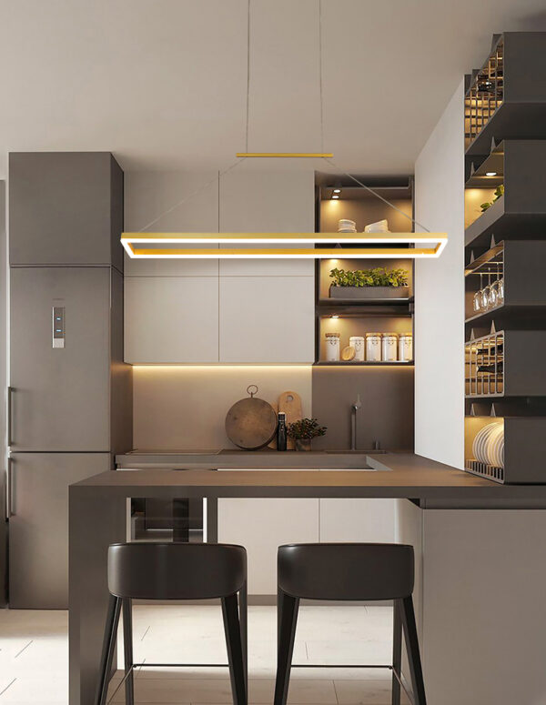 ขาย โคมไฟแต่งบ้านติดเพดาน Rectangle Dining Table Ceiling Lamp