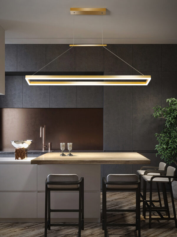 ขาย โคมไฟแต่งบ้านติดเพดาน Rectangle Dining Table Ceiling Lamp