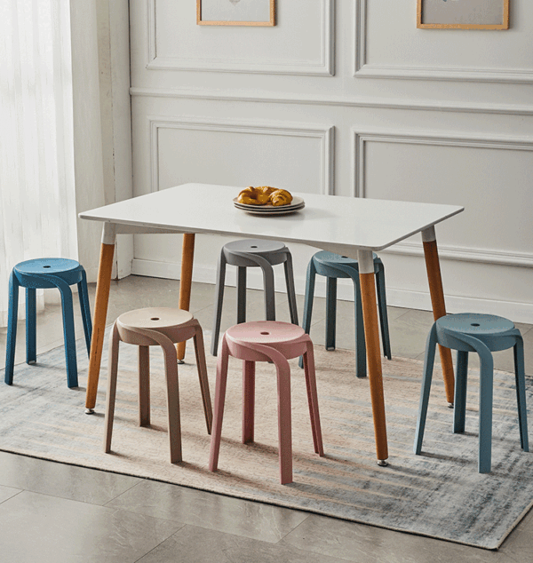 ขาย เก้าอี้พลาสติกตกแต่งบ้าน Pastel Stool VIII