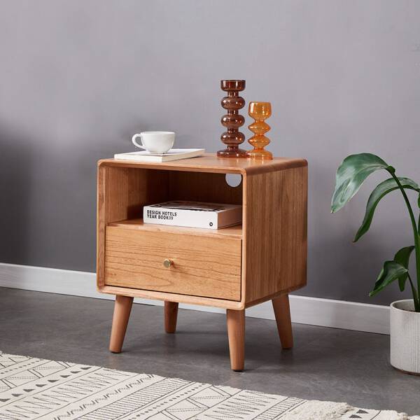 ขาย โต๊ะข้างเตียง Solid Wooden Side Table VI