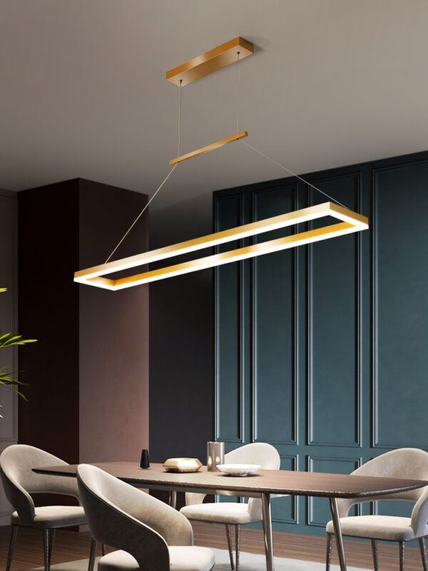 ขาย โคมไฟแต่งบ้านติดเพดาน Rectangle Dining Table Ceiling Lamp
